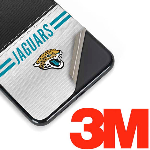 NFL Jacksonville Jaguars White Striped Google Pixel 3a XL Skin